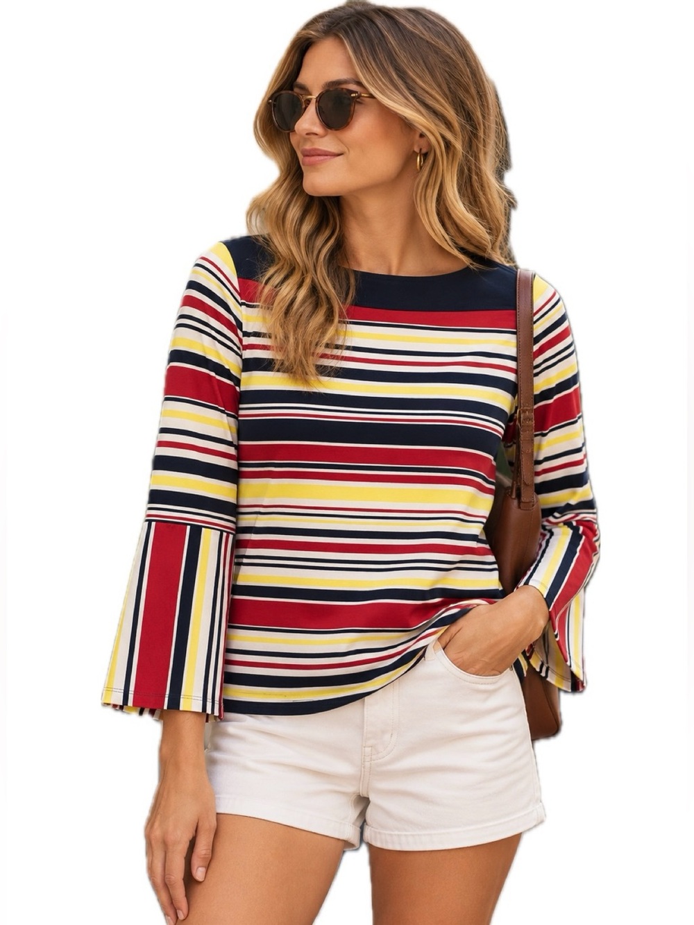 Tommy Hilfiger Striped Boat Neck XS Colorful Nautical Preppy